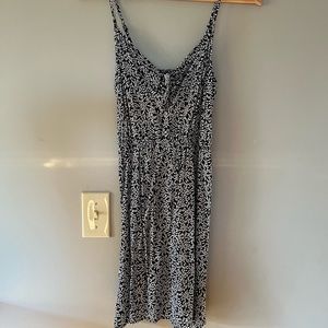 COPY - H&M navy/white spaghetti strap dress size 2